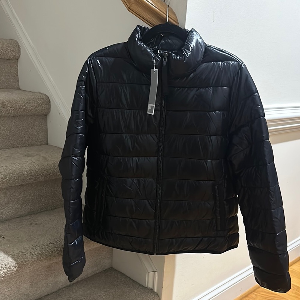 JCP Black Women’s XL Lightweight Puffer Jacket